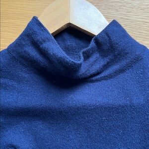 FRANK & OAK Navy Blue Wool Sweater